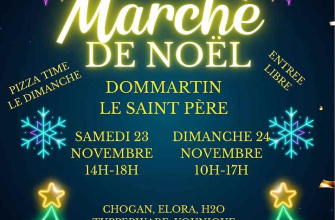 MARCHÉ DE NOËL A LA SALLE DES FÊTES DE DOMMARTIN-LE-ST-PERE Du 23 au 24 nov 2024