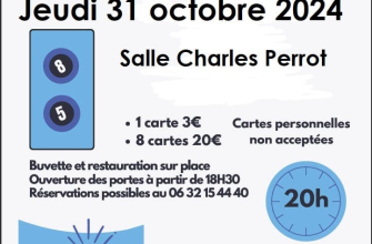 LOTO DES SUPPORTERS DE FOOT A CHALINDREY Le 31 oct 2024